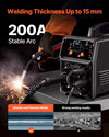 Vevor MIG Welder 5-in-1 Machine 200A Output Current Dual Voltage New