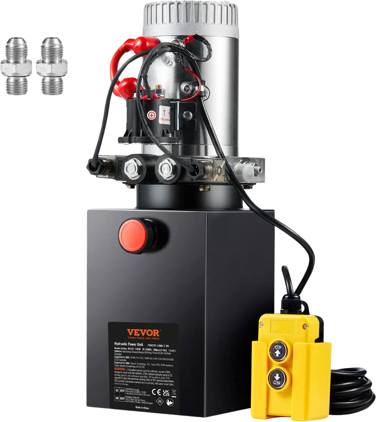 Vevor Hydraulic Pump 10 Quart Double Acting Power Unit 3200 PSI 12V New
