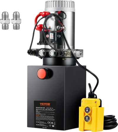 Vevor Hydraulic Pump 10 Quart Double Acting Power Unit 3200 PSI 12V New