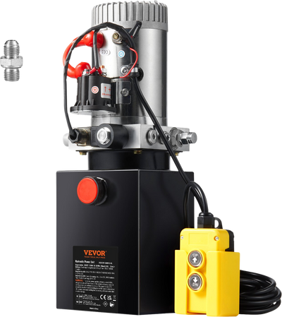 Vevor Hydraulic Pump Single Acting 8 Quart Power Unit 3200 PSI 12V New
