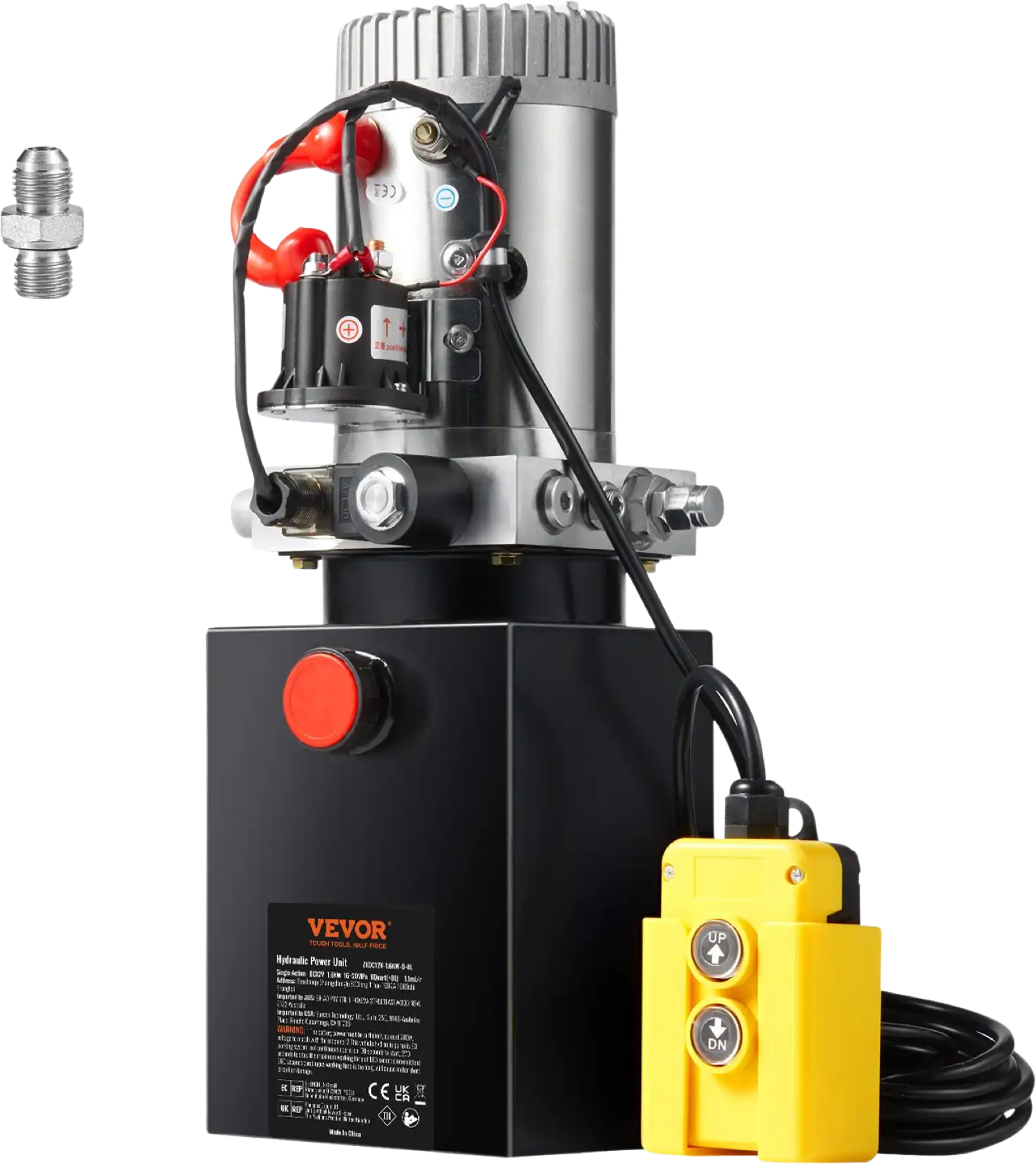 Vevor Hydraulic Pump Single Acting 8 Quart Power Unit 3200 PSI 12V New
