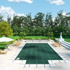 Vevor Pool Safety Cover Fits 20' x 40' Inground Pool Green Mesh Cover with 4' x 8' Center Step New