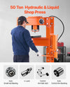 Vevor Hydraulic Shop Press 50 Ton with Press Plate for Bending New