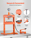 Vevor Hydraulic Shop Press 10 Ton Manual with Press Plate Pressure Gauge New