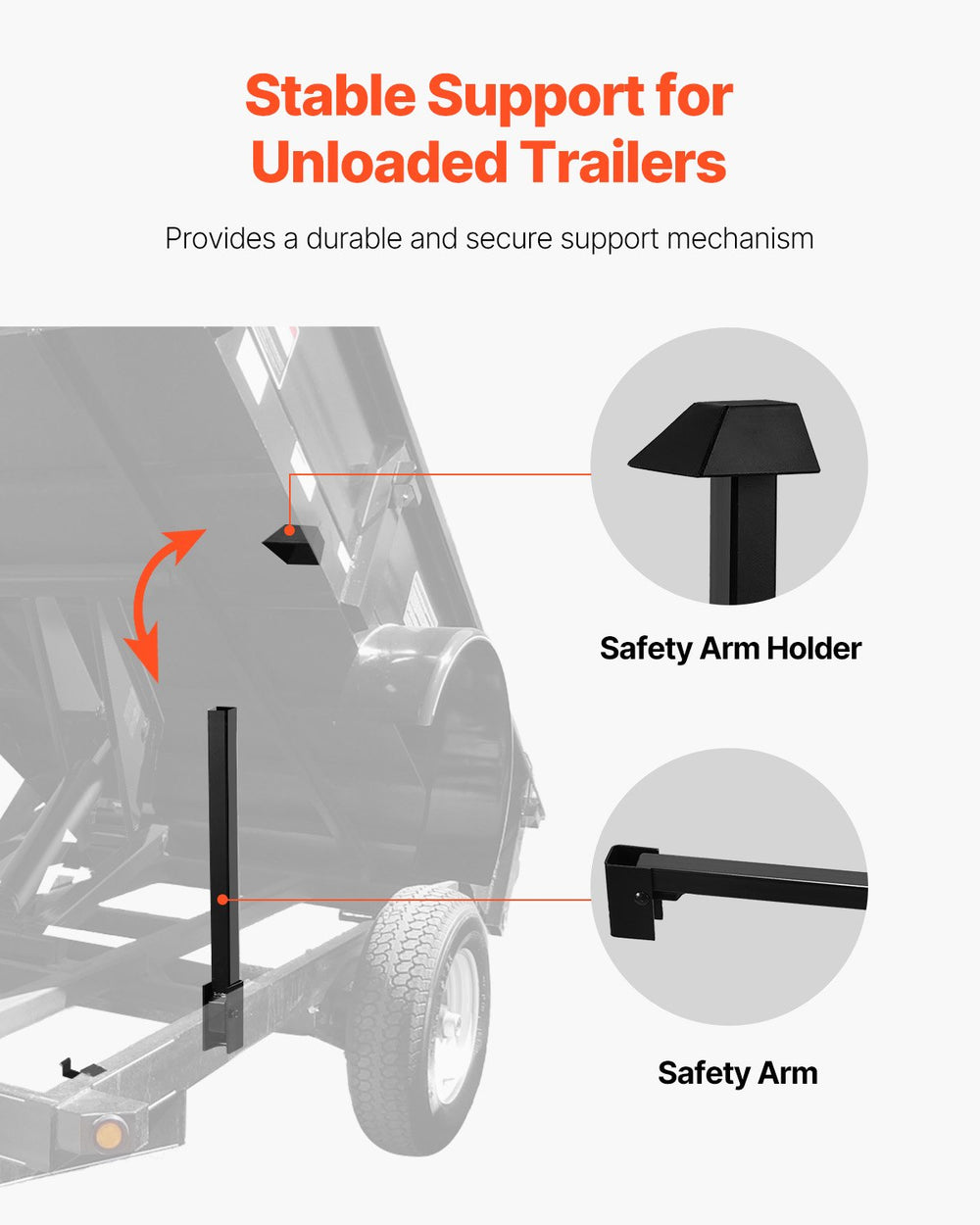 Vevor Hydraulic Dump Lift Kit for Trailers 8T Scissor Hoist New