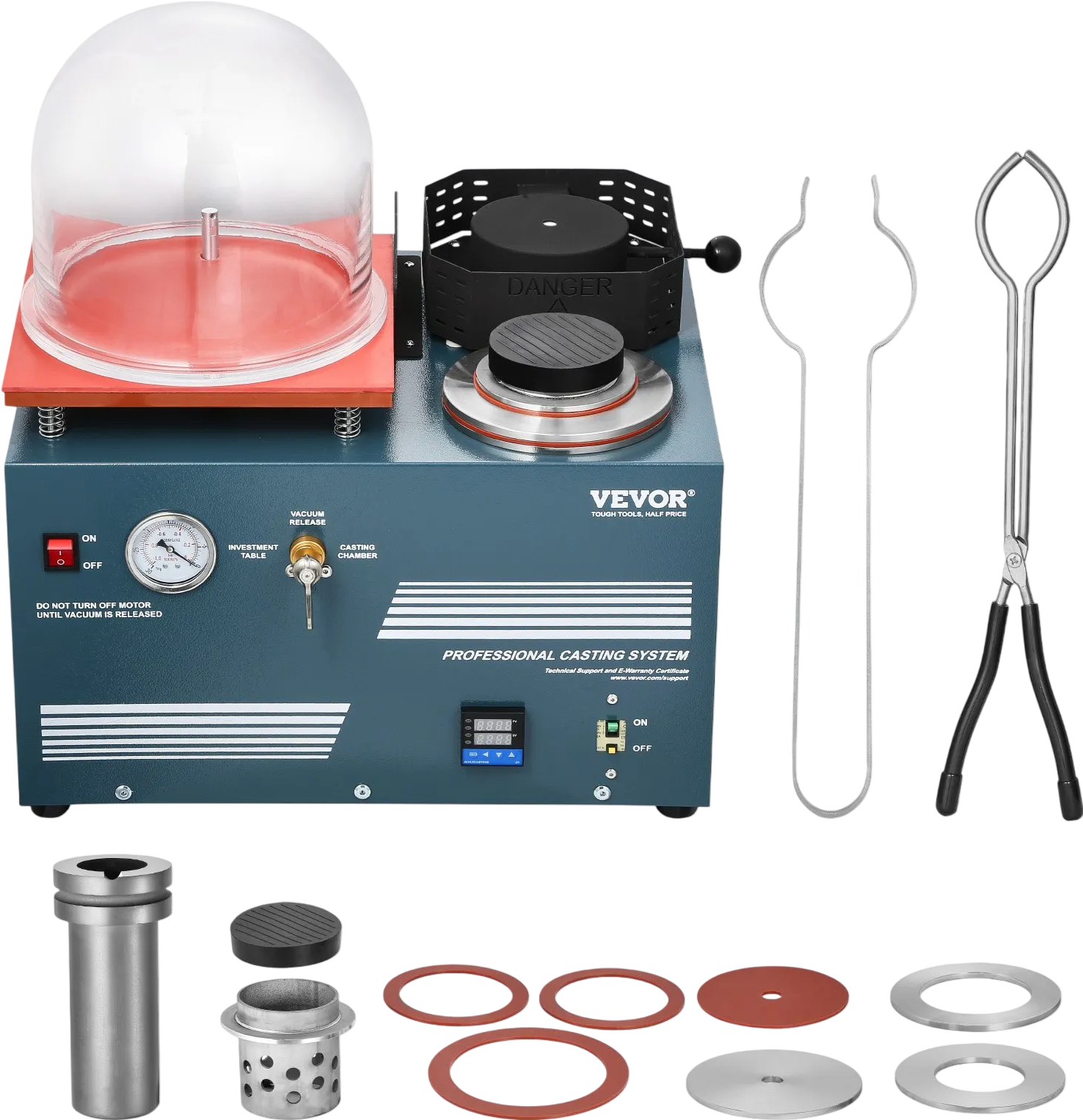 Vevor Vacuum Casting Machine with Melting Furnace 5