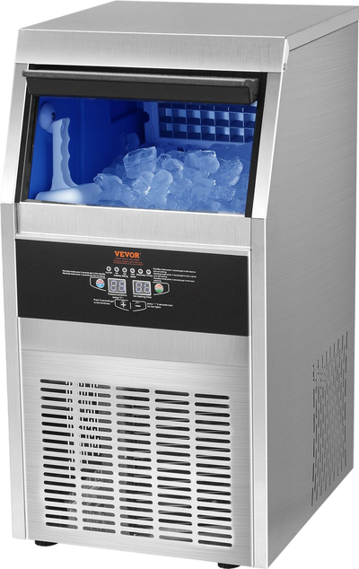 Vevor Under Counter Ice Maker 70 Lbs per Day with 24 Lbs Storage Bin 110V New
