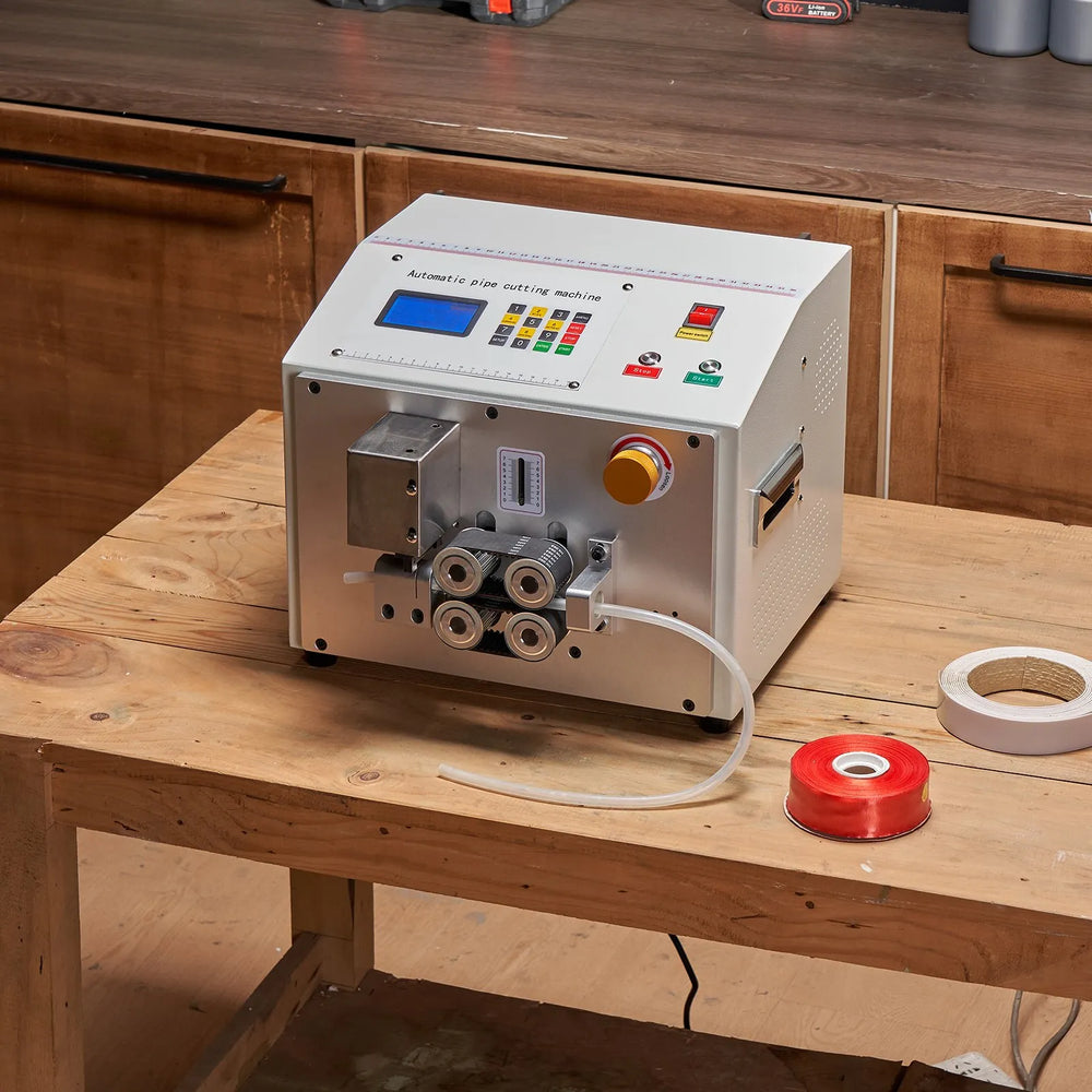 Vevor Automatic Pipe Cutting Machine 1-20mm Cut Diameter with LCD Display New