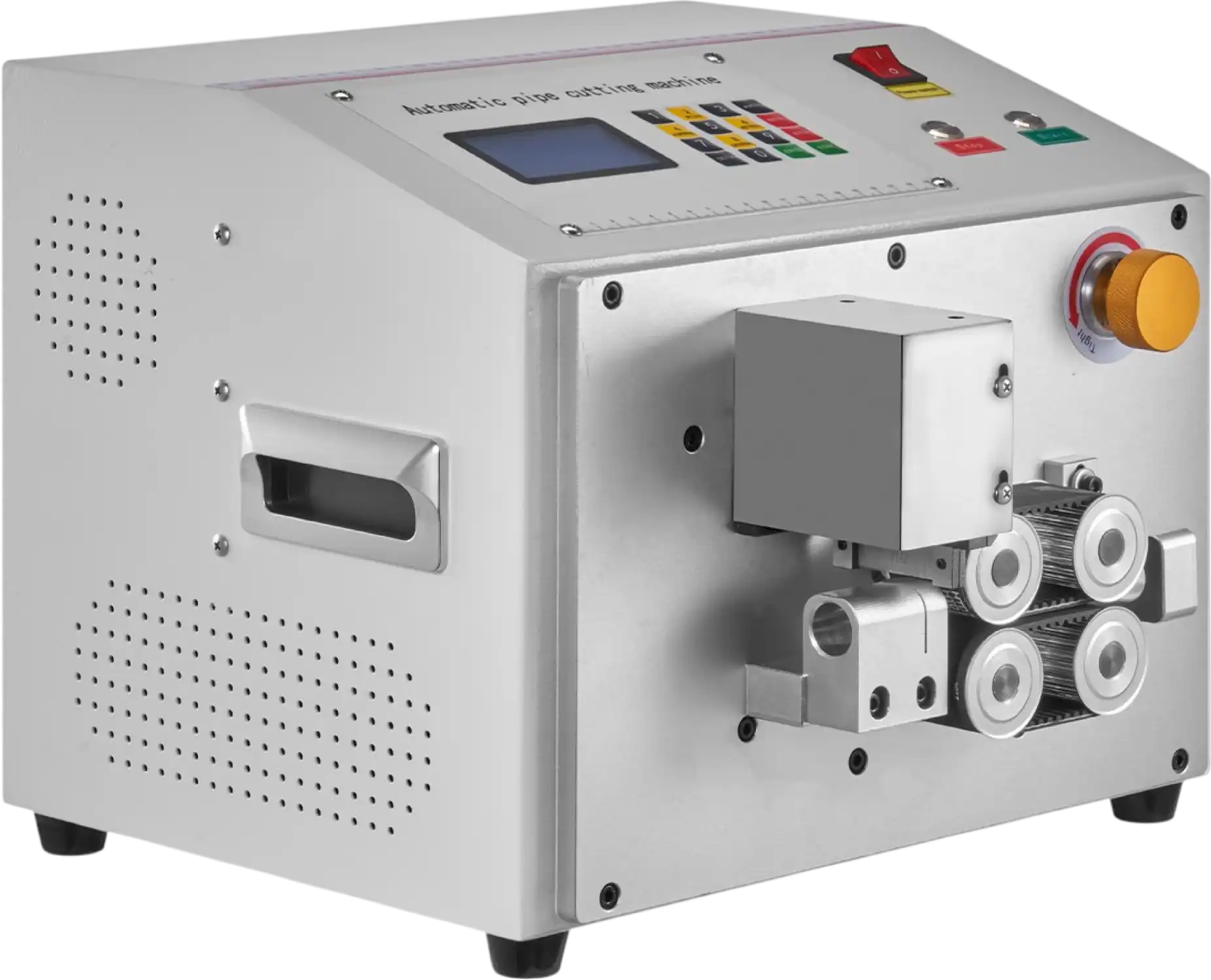 Vevor Automatic Pipe Cutting Machine 1-20mm Cut Diameter with LCD Display New