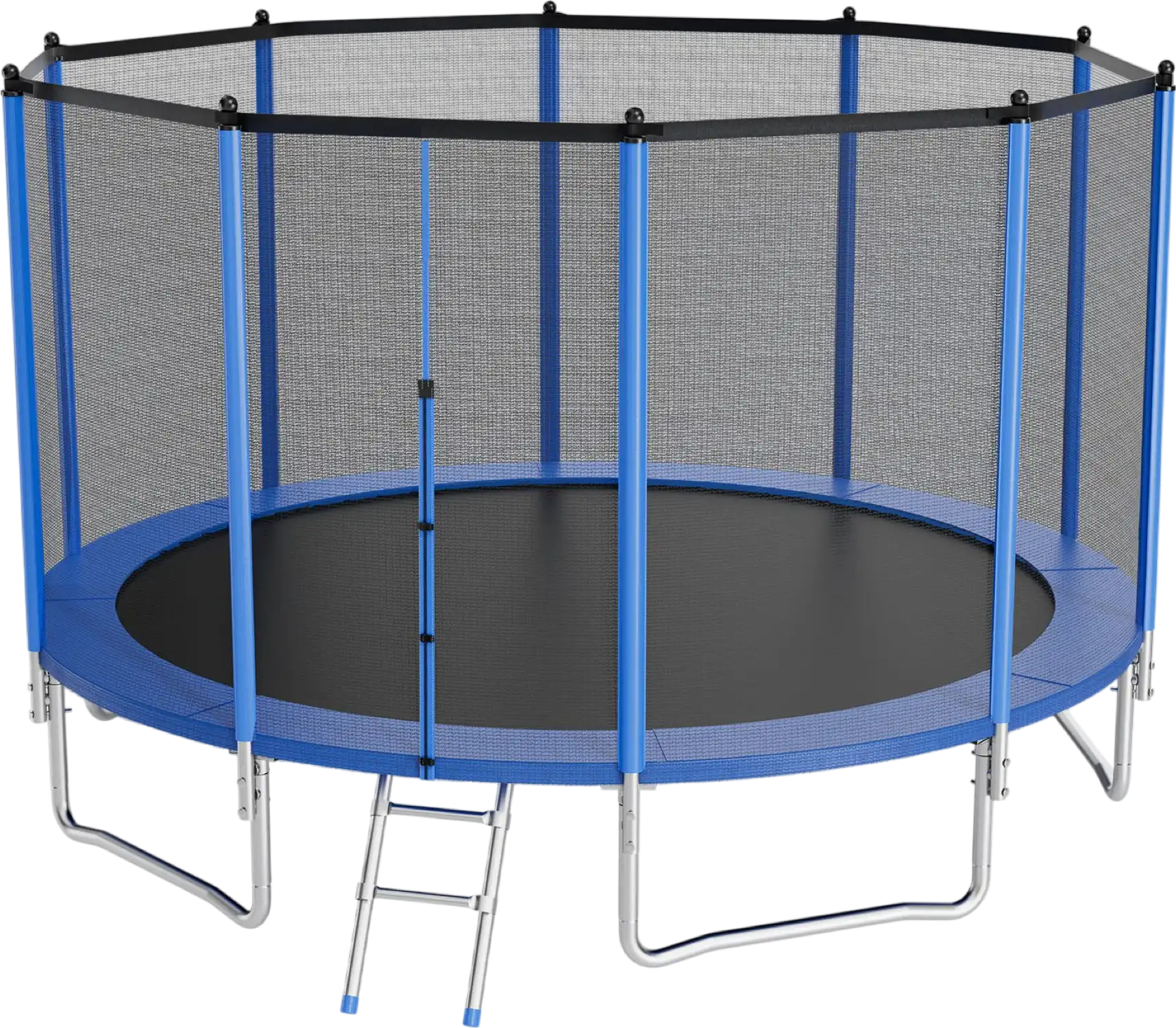 Vevor Outdoor Trampoline 15 ft. Round with Enclosure Net 470 lb. Capacity ASTM Approved New