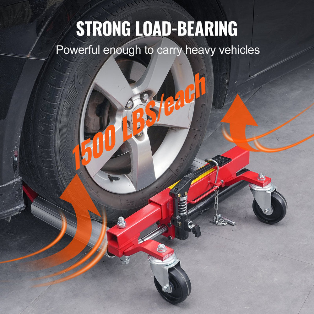 Vevor Wheel Dolly 1500 Lbs Heavy Duty Vehicle Positioning Tire Lifter 4 Pack New