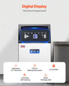 Vevor Commercial Ice Maker 130 lbs/24H with Drain Pump 33 lbs Storage New
