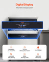 Vevor Commercial Ice Maker 360 Lbs/Day 88 Lbs Storage Capacity Self-Cleaning New
