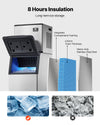Vevor Commercial Ice Maker 500 Lbs/Day with 300 Lbs Storage Self-Cleaning Touchscreen New