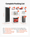 Vevor Solar Power Kit 200W 12V with 2 100W Panels LFP Battery 800W Inverter New