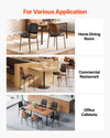 Vevor Modern Dining Room Accent Chairs Upholstered Leather Set of 4 New