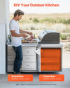 Vevor Outdoor Kitchen Drawers 16.5 x 20.5 x 29 in. with Paper Towel Holder Stainless Steel New