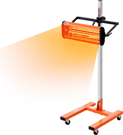 Vevor Infrared Curing Lamp 1-60 Min Timer 3.44 Sq. Ft Baking Area 1500W New