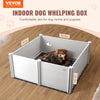 Vevor Dog Whelping Box 59.8 x 59.8 in. Puppy Pen with Washable Pad New