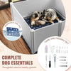 Vevor Dog Whelping Box 59.8 x 59.8 in. Puppy Pen with Washable Pad New