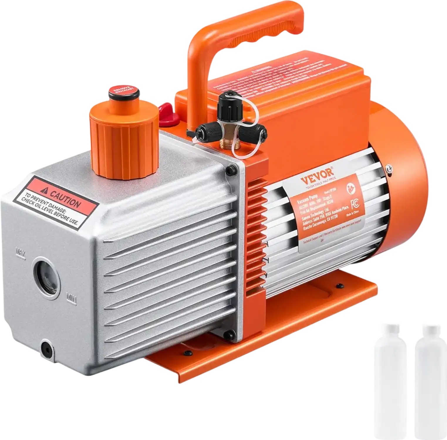 Vevor Vacuum Pump 2-Stage Rotary Vane 9 CFM 1HP Portable New