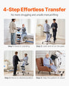 Vevor Stand Assist Patient Lift Sit-to-Stand with Adjustable Knee Pads 400 Lbs Capacity New