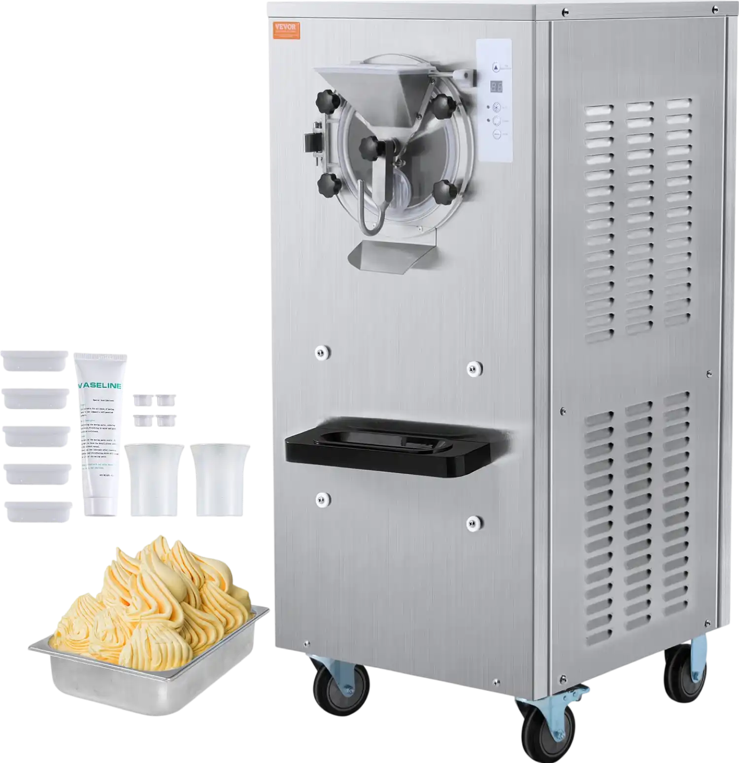 Vevor Commercial Ice Cream Machine Single Flavor 6.6 Gal/H Yield 2400W New