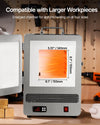 Vevor Electric Kiln Melter 2192°F Max Temp Stainless Steel 9-Stage Temp Control 1500W New