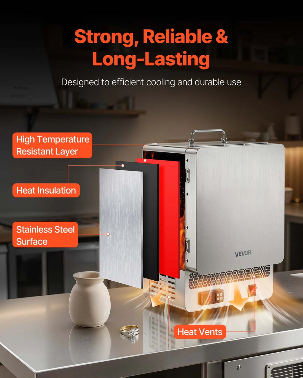 Vevor Electric Melting Furnace Kiln with Max Temperature 2192°F PID Temp Control 1650W New