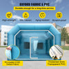 Vevor Inflatable Paint Booth 39.3' x 16.4' x 13.4' Spray Tent 1100W 350W Blowers Air Filter System New