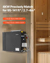 Vevor Steam Generator 4kW with Home Sauna Controller Auto Drain Kit New