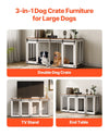 Vevor Dog Crate 72" Furniture Style Large Breed Kennel with Tray New