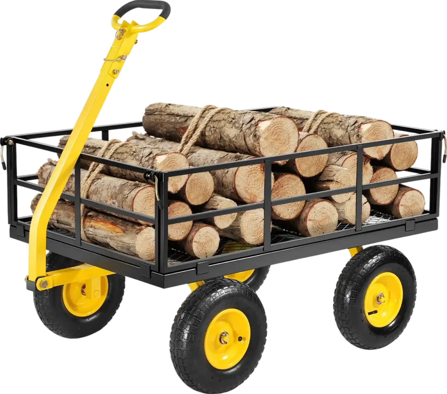 Vevor Steel Garden Cart 1200 Lbs Utility Wagon with Removable Sides 13