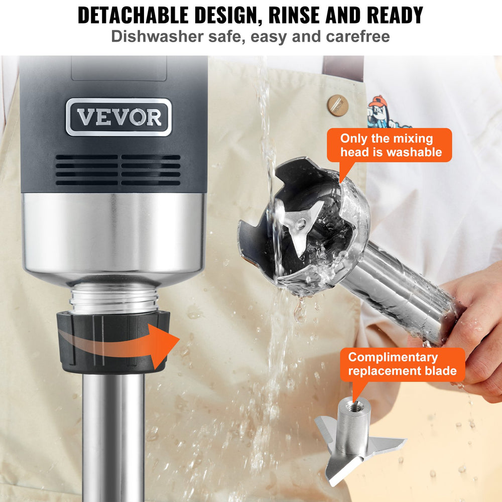 Vevor Commercial Immersion Blender 750W 20" Variable Speed Hand Mixer New