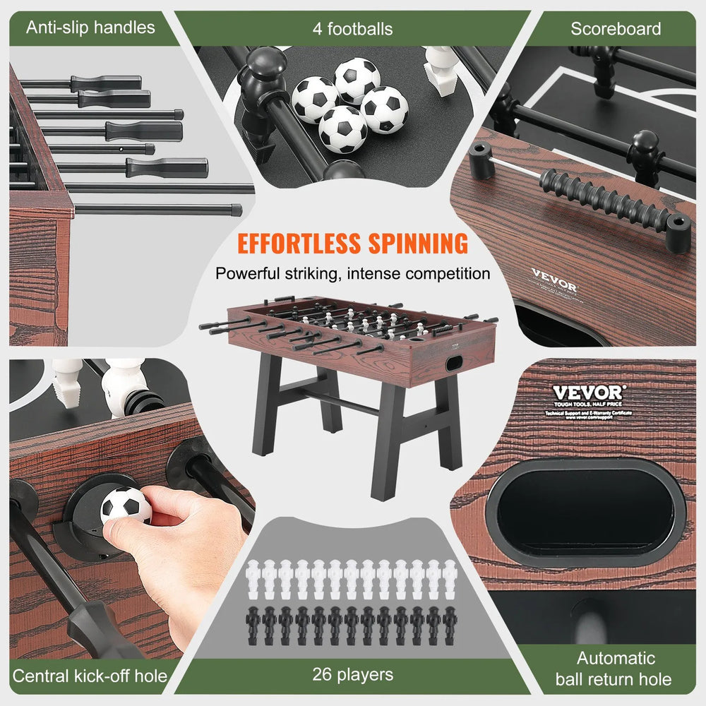 Vevor Foosball Table 55 inch Full Size Includes 4 Balls New