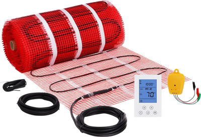 Vevor Radiant Floor Heating Kit with Alarm and Digital Thermostat 100 Sq. Ft. 120V New