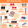 10-in-1 multi-game table set with accessories for foosball, bowling, and more, perfect for family fun at home.
