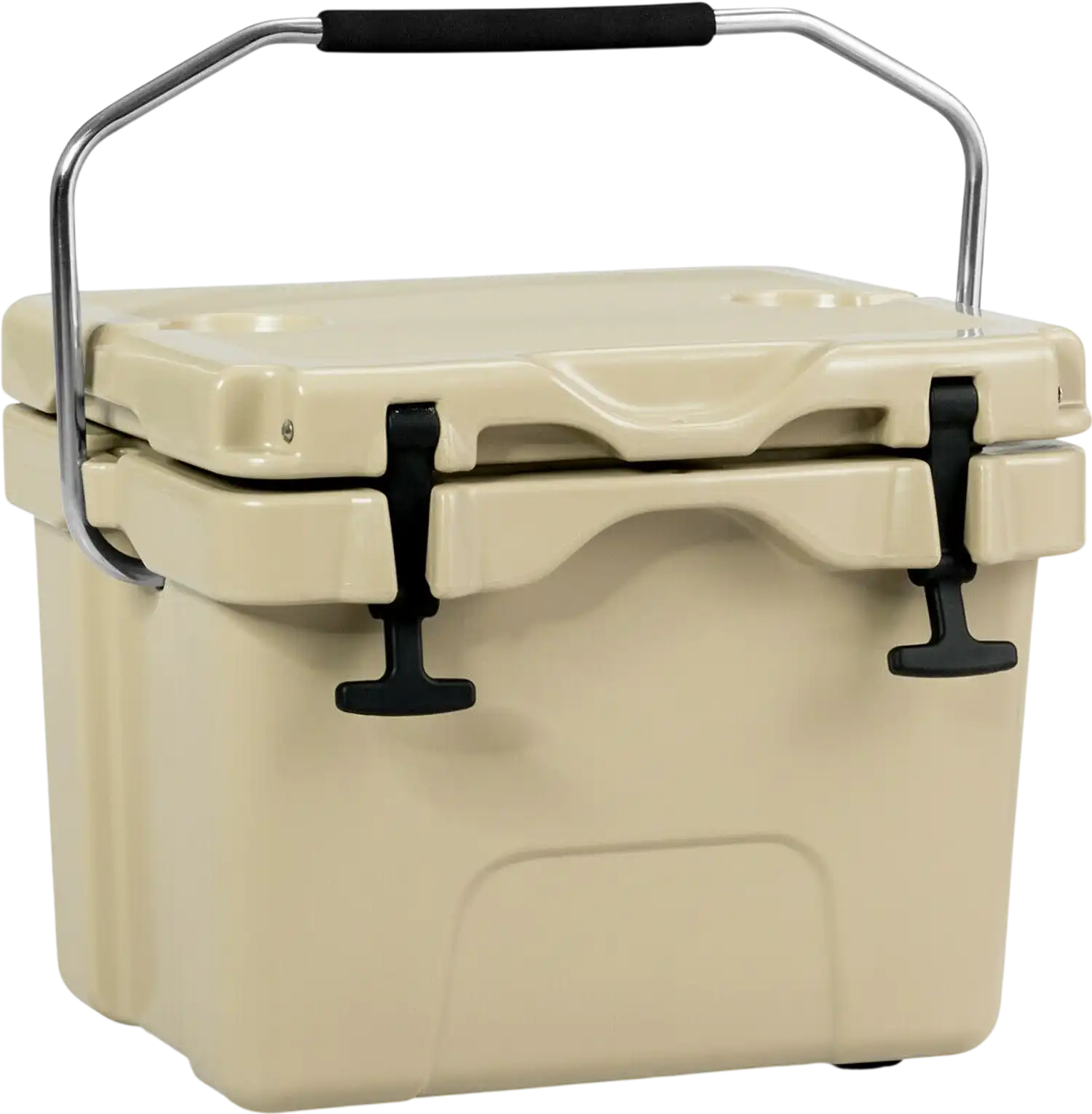 Costway 16 Qt 24-Can Portable Insulated Ice Cooler w/ 2 Cup Holders 49378015 New
