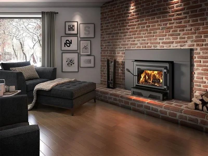 Ventis HEI240 Fireplace Insert Wood Burning with Blower 144 CFM 75,000 BTU 2,100 Sq. Ft New