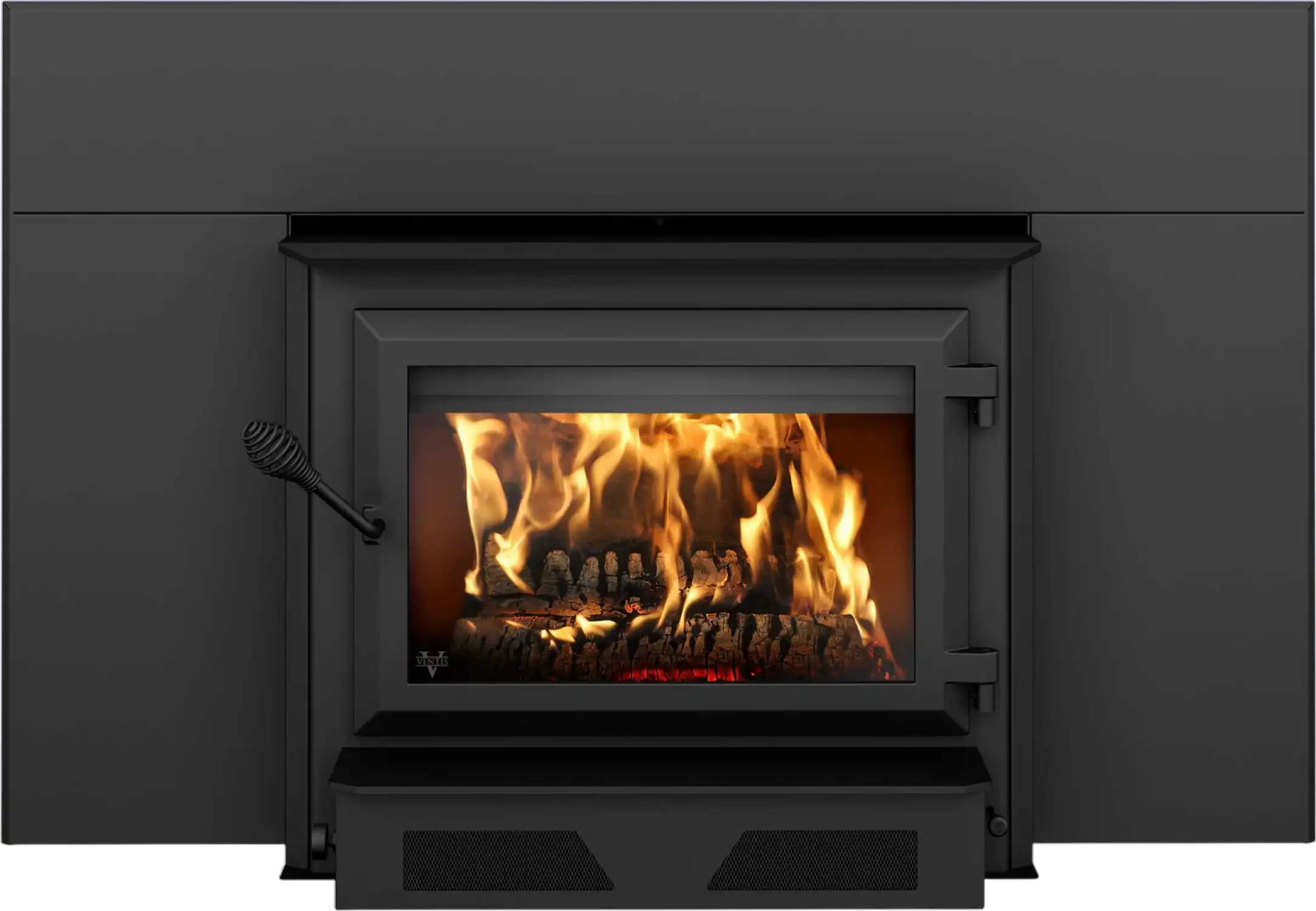 Ventis HEI350 Fireplace Insert Wood Burning with Blower 144 CFM 110,000 BTU 2,700 Sq. Ft New