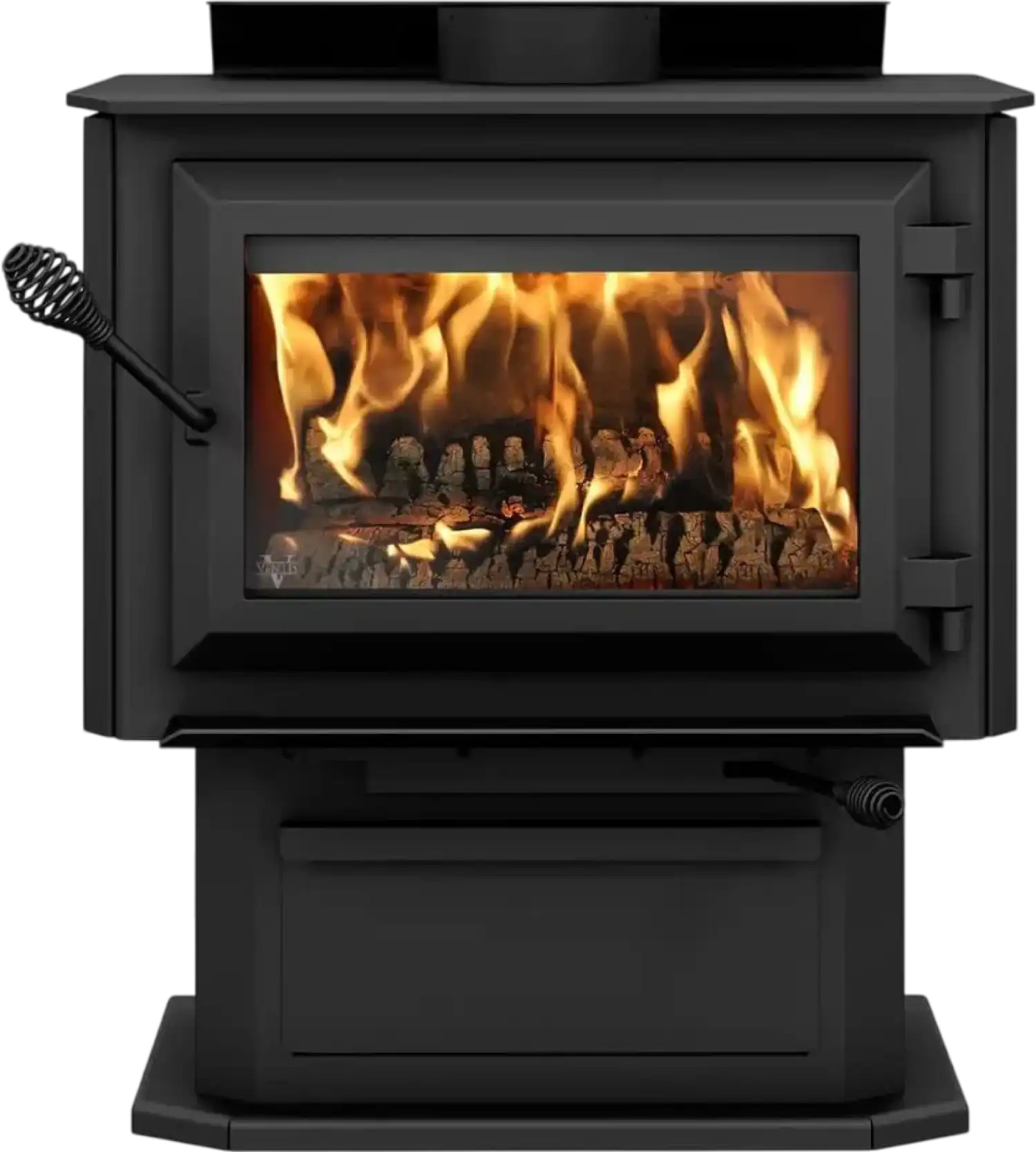 Ventis HES170 Wood Stove Single Door 1.9 Cubic Foot 65,000 BTU 1,800 Sq. Ft New