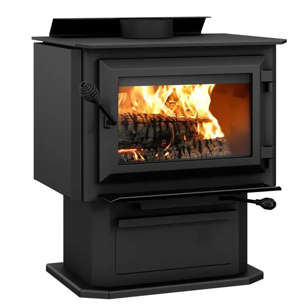 Ventis HES170 Wood Stove Single Door 1.9 Cubic Foot 65,000 BTU 1,800 Sq. Ft New