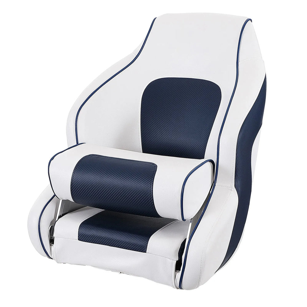 Vevor Captain Bucket Seat 23" High Back Flip-Up Bolster Waterproof PVC Heavy Duty Frame New