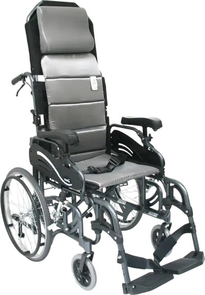 Karman VIP-515 Tilt-in-Space Wheelchair Foldable Reclining Aluminum Frame New