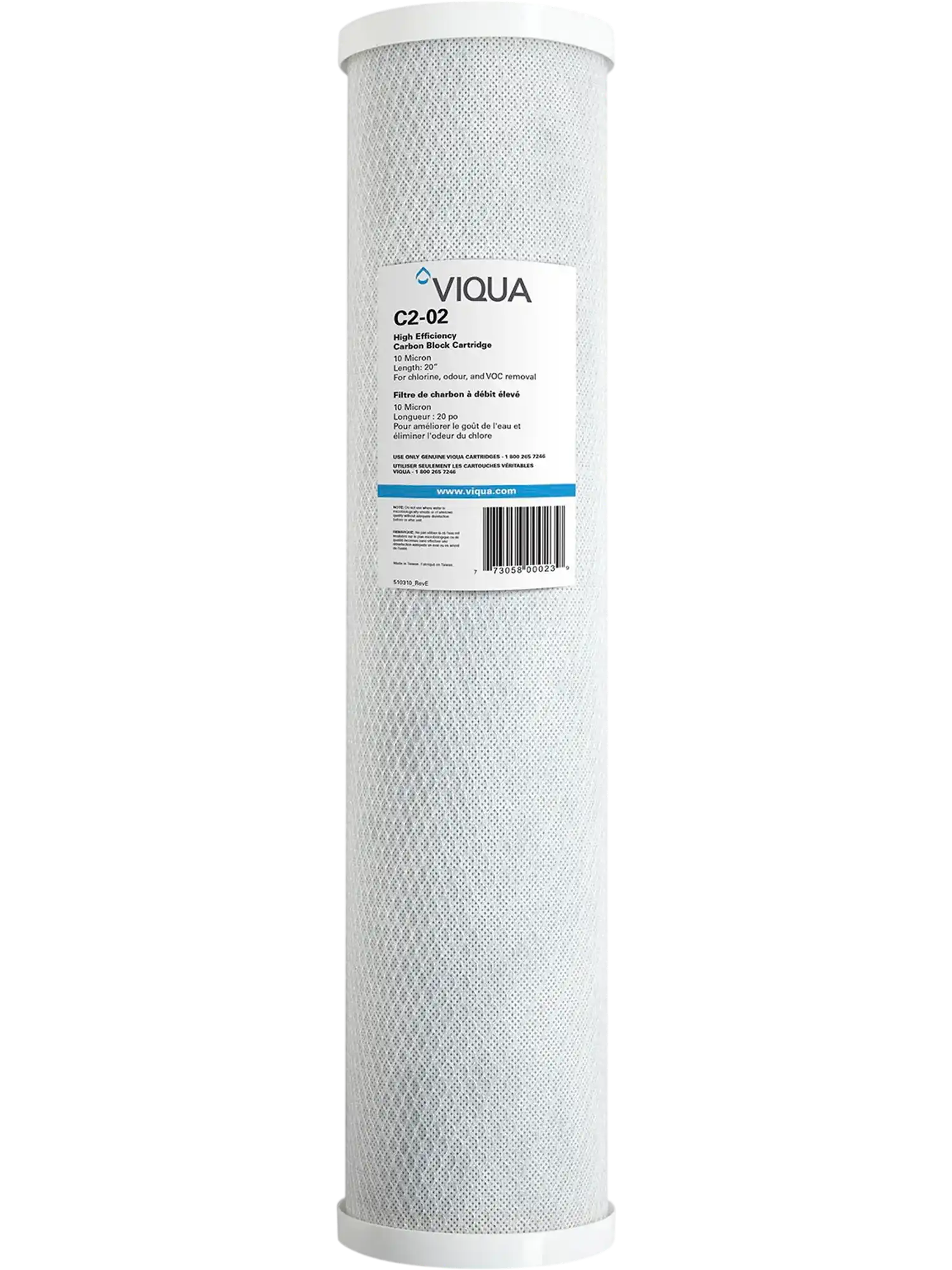 Viqua C2-02 Carbon Block Filter Cartridge 10-Micron New