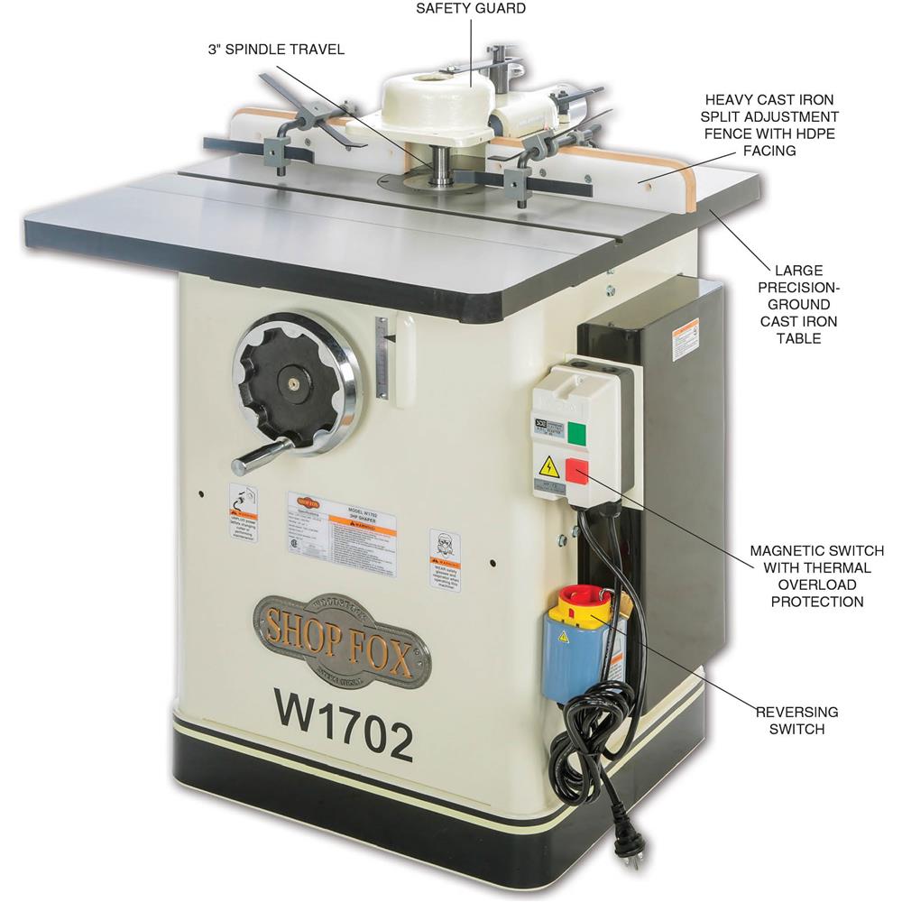 Shop Fox W1702 - 3 HP Shaper