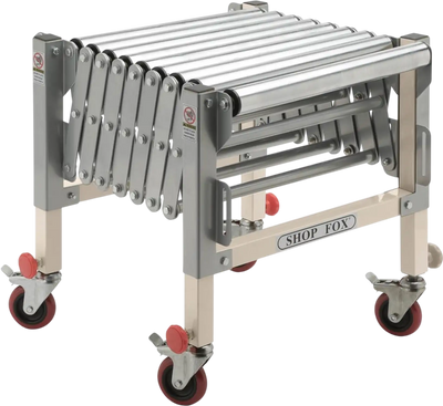 Shop Fox W1732 Roller Stand Adjustable Roller Table New