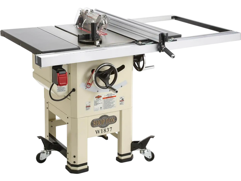 Shop Fox W1837 - 10" 2 HP Open Stand Hybrid Table Saw