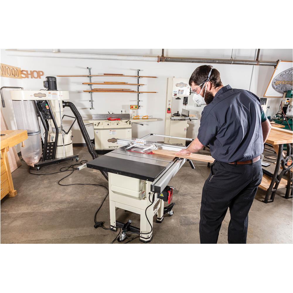 Shop Fox W1837 - 10" 2 HP Open Stand Hybrid Table Saw