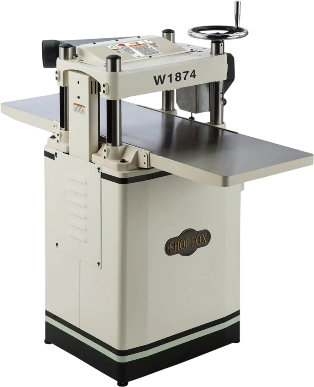 Shop Fox W1874 - 15'' 3 HP Fixed-Table Planer w/Helical Cutterhead